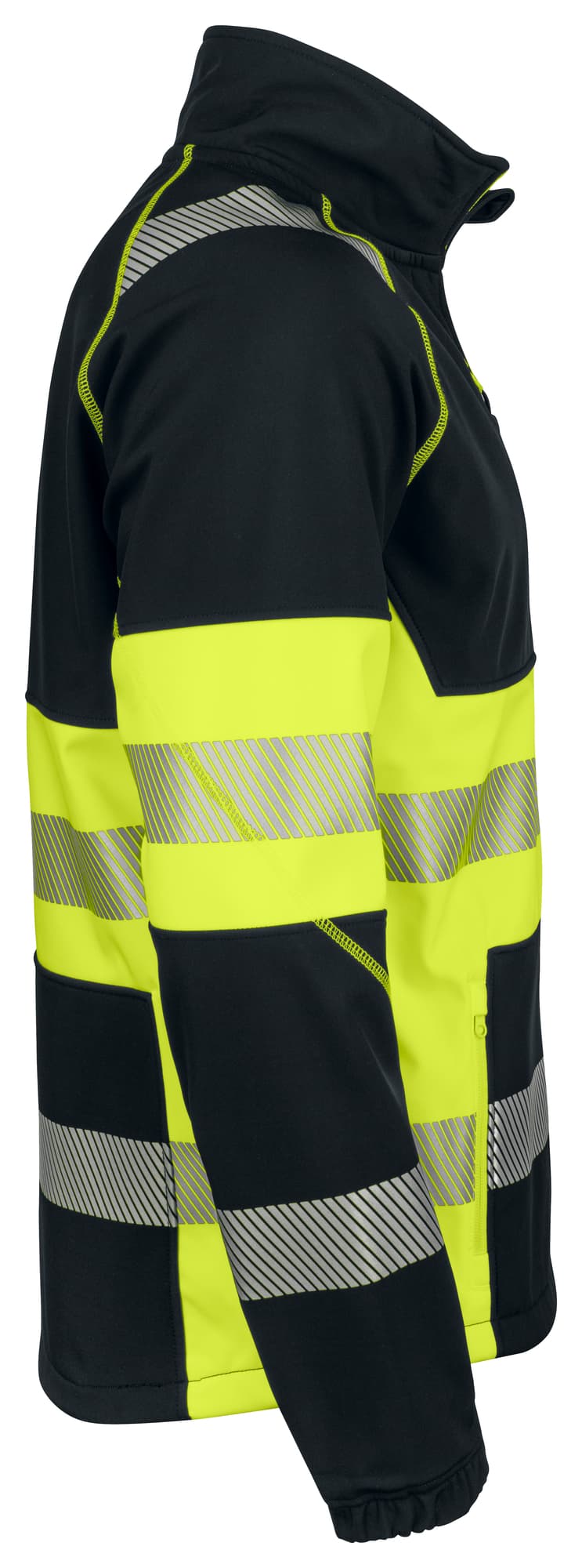 6443 Softshelljakke EN ISO 20471 Kl 1 – bilde 4