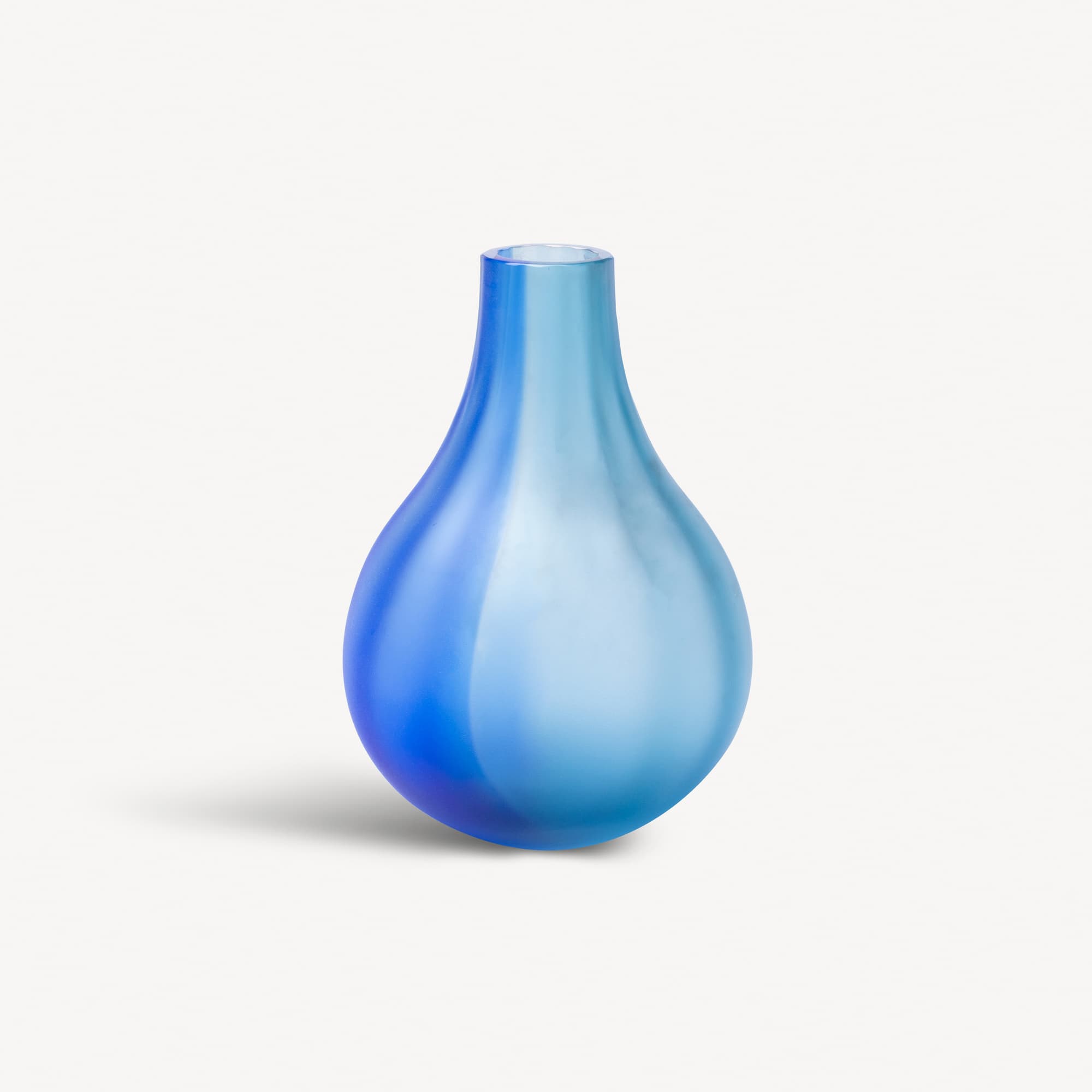 Iris vase blue frosted, EL AC-23 – bilde 1