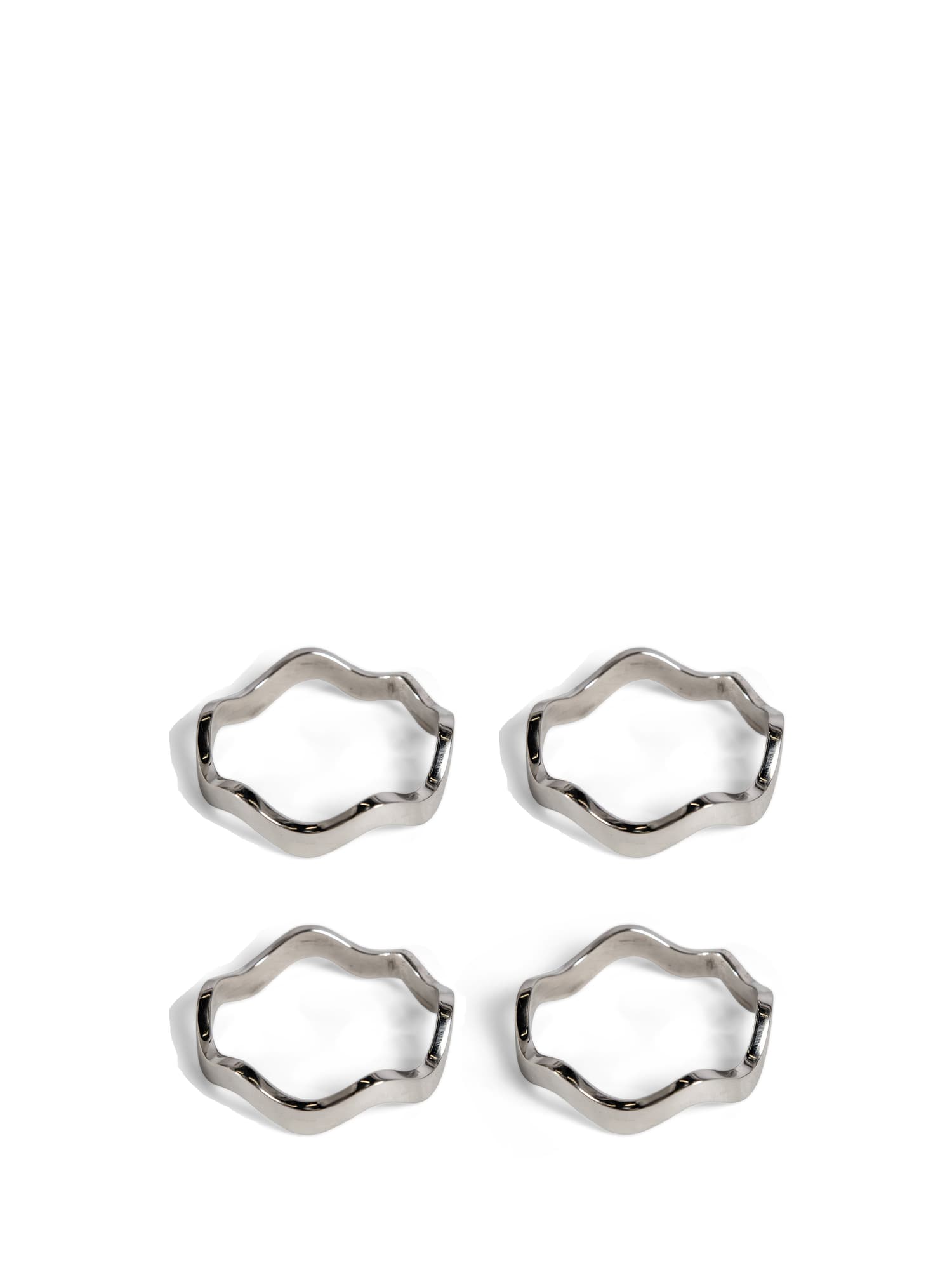 Anna serviettring 4-pk. sølv – bilde 1